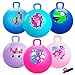 ZOOJOY 6pcs Hopper Balls for Kids 38 18In Dinosaur Unicorn Bouncy Ball with Handle Sit on Hopping Toys for SportSchoolTeam Active Play Hippity Hop Ball for Indoor Outdoor Games with Pump - Image 2
