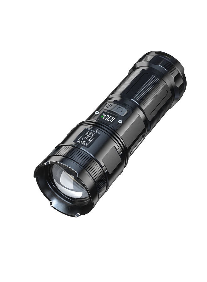 NIBEMINENT Premium USB Rechargeable Flashlight - Super Bright Zoomable Outdoor Lighting