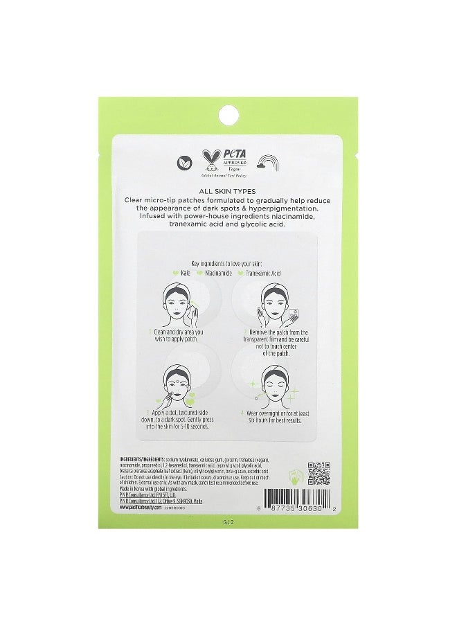 Pacifica Pacifica, Kale Dissolve, Dark Spot Micropatches, 4 Microneedling Patches  - Image 2