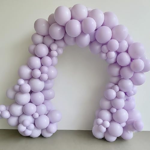 AMFIN (Pack of 200) Pastel Birthday Decoration Item Balloons - Purple - Image 4