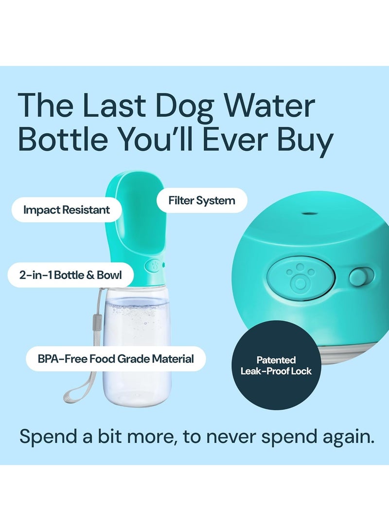 عام زجاجة ماء الكلب خفيفة الوزن مانعة للتسرب المحمولة السفر الكلب موزع مياه - Image 3