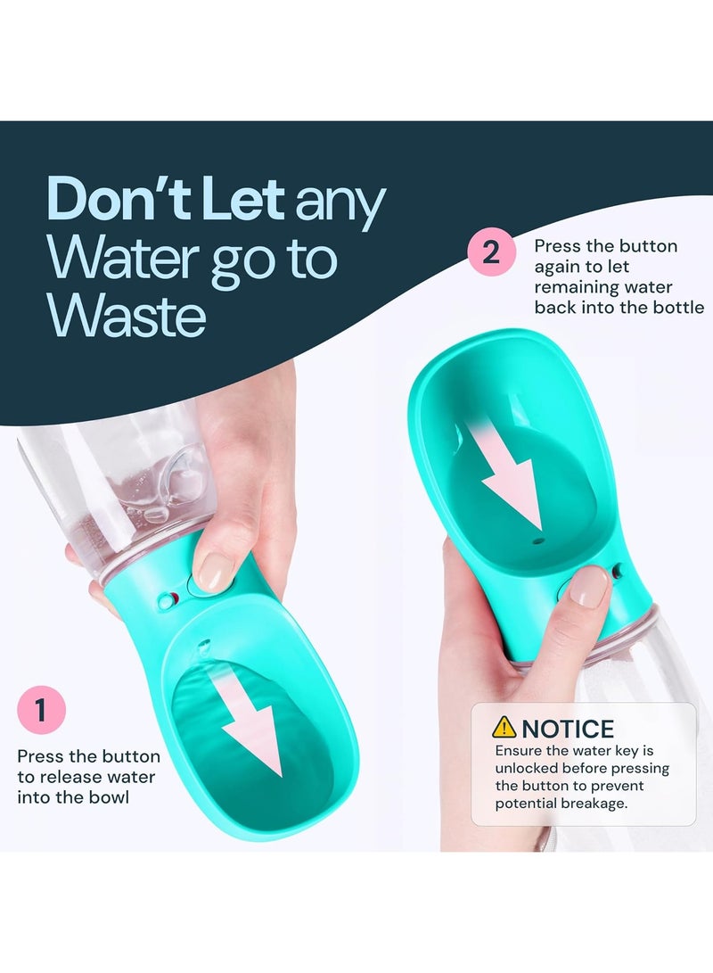 عام زجاجة ماء الكلب خفيفة الوزن مانعة للتسرب المحمولة السفر الكلب موزع مياه - Image 4