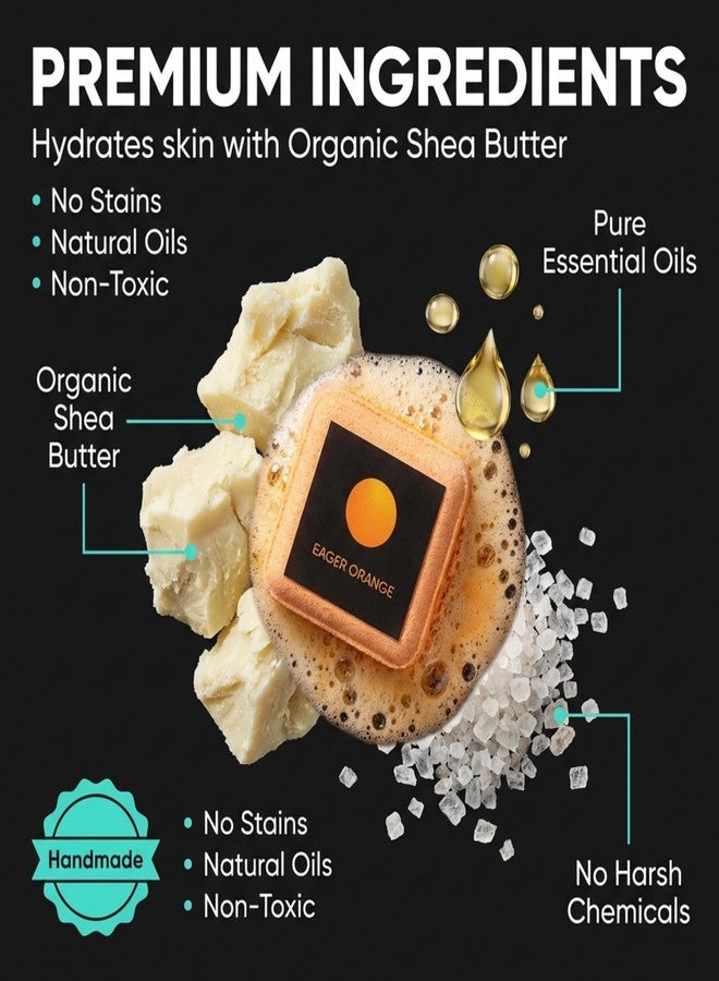 ZenseMe Bath Bombs for Men - Gift Set of 8 Scented Organic Handmade Natural Bath Bombs of 2.5 oz w/Natural Essential Oils, Unique Extra Strength Manly Scents, for Boyfriend, Husband, Father - Square Shape - Image 3