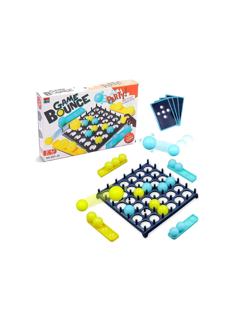 Generic - Bounce Ball Game Family Party Board Games Ball Toy,Desktop Bouncing Ball Game,Family Bouncing Balls Board Game with Pattern Challenge,Strategy Board Game for 2-4 Players,Ages 6 and Up - Image 1