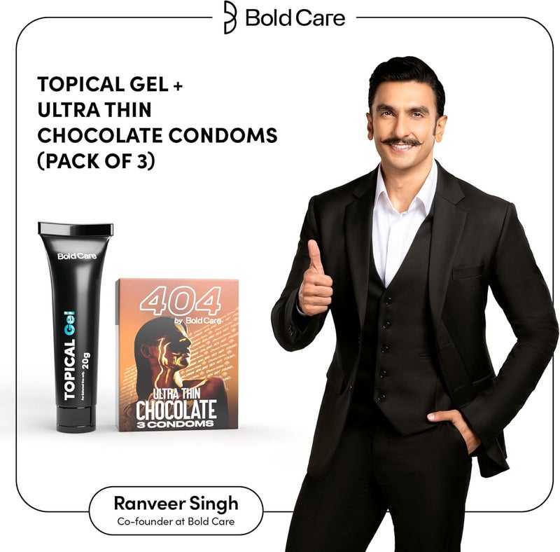 Bold Care EXTEND Gel and Chocolate Flavored Condoms Combo - Image 2