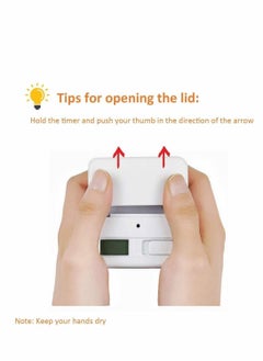 Y&D Cube Timer, Kitchen Timer Child Exercise Gravity Sensor Flip For Time Management And Countdown Settings, Student Learning (1 - 3 5 10 Minutes, White)  - Image 3
