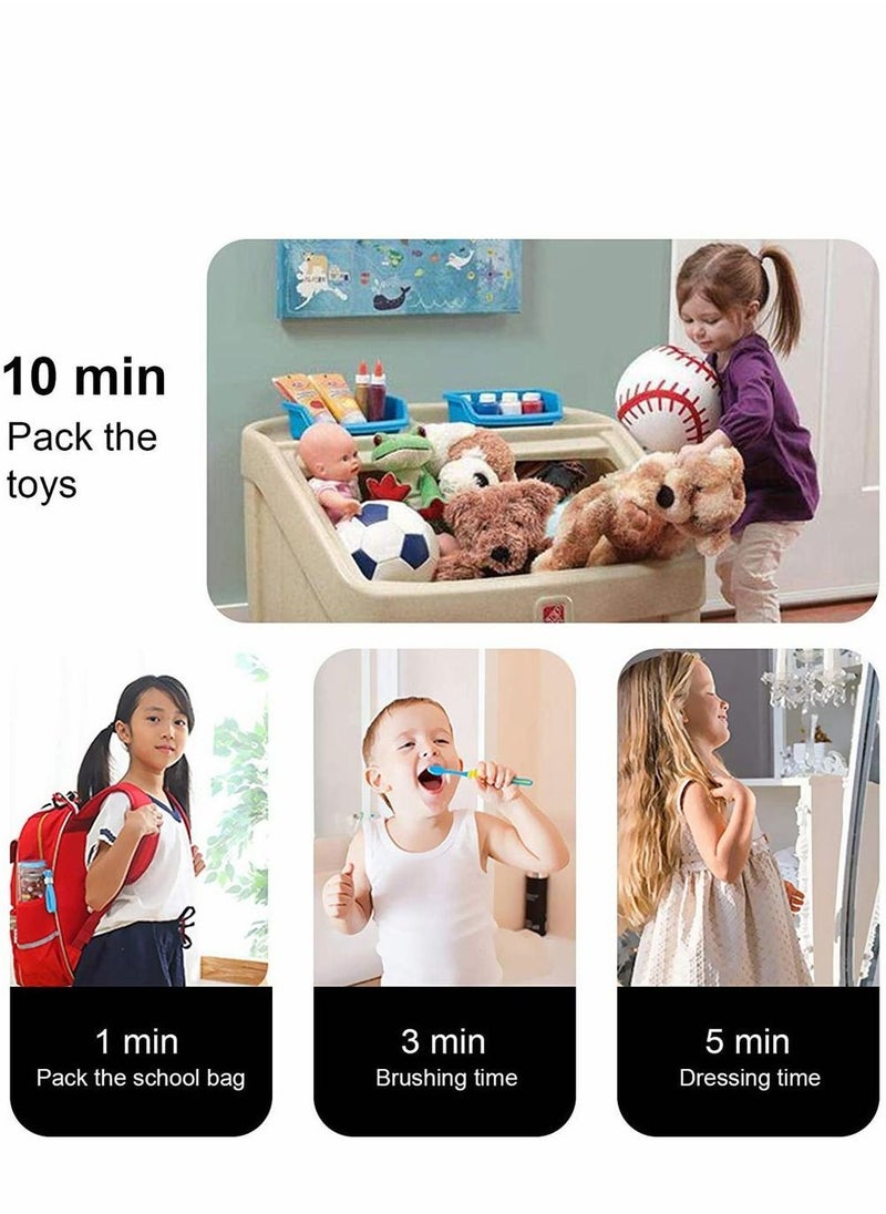Y&D - Cube Timer, Kitchen Timer Child Exercise Gravity Sensor Flip For Time Management And Countdown Settings, Student Learning (1 - 3 5 10 Minutes, White) - Image 1