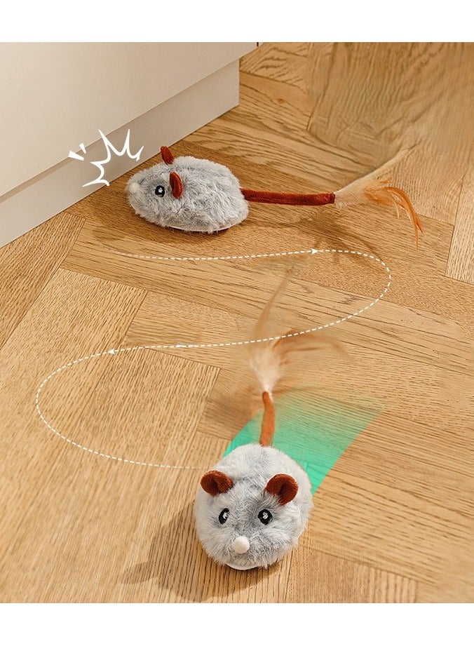 عام لعبة كات نيب للقطط من كات ستيجيز تحتوي على لعبة الفأر المحشوة بالقطن مع تصميم الصوت الصريح لتشجيع ردود الفعل الممتعة من القطط. - Image 3