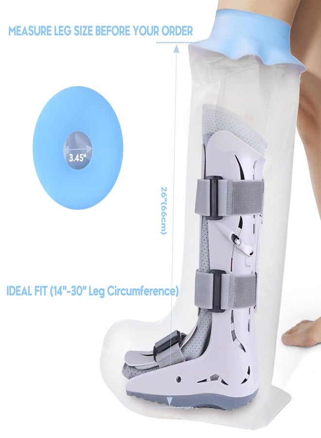 Divvsck Waterproof Leg Cast Cover for Shower Bath, Extra Wide Adult Leg Cast Shower Protector, Watertight Seal Cast Cover Leg for Knee Foot Ankle, No Mark on Skin Reusable - Image 4