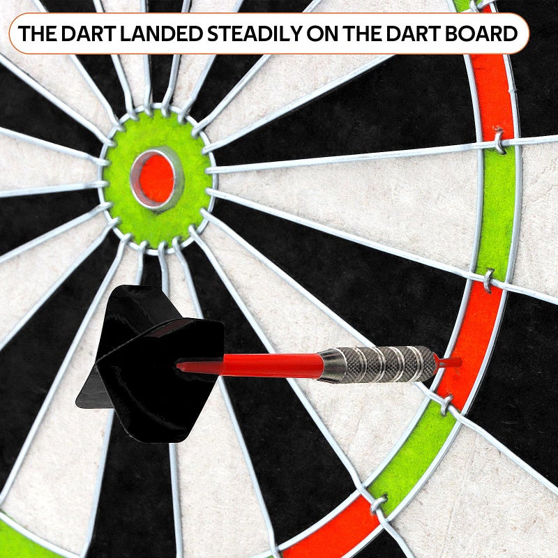 VONEZONE Dartboard Cabinet Set - Easy Assembly One Piece Sports Hemp Dartboard Scoreboard - Play Immediately - 6 Dart Chalk Set for Home Game Bar Accessories, Gray - Image 4
