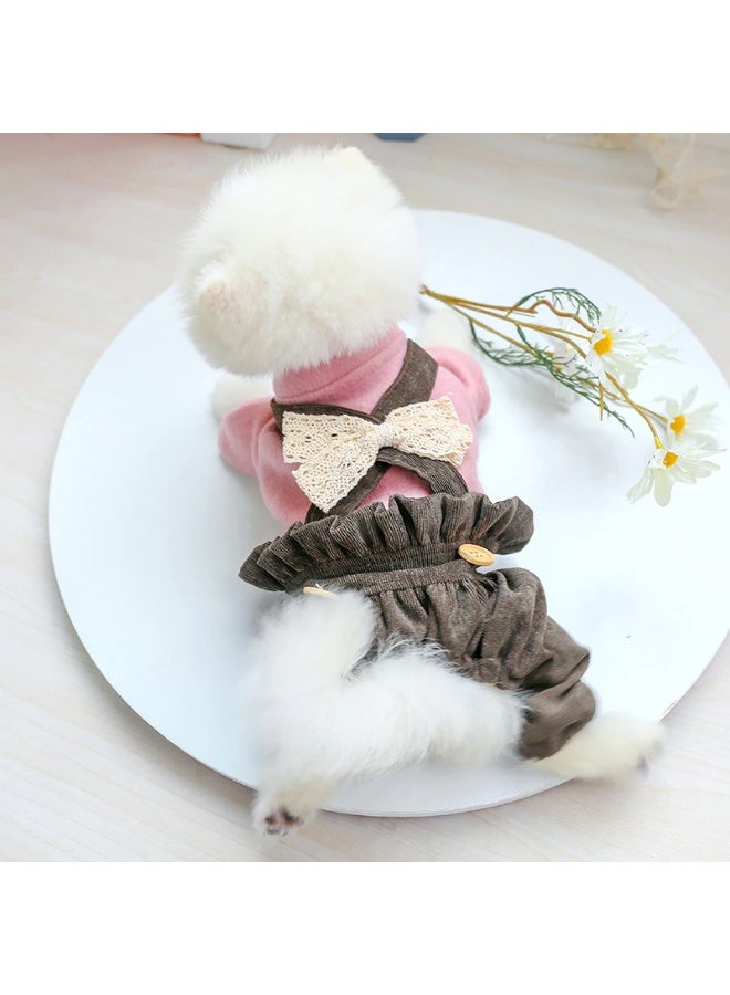 Sweet Cathy Pet Cat Dog Jumpsuit Apparel Clothes Strap Skirt Cute Clothing Costume Overall Jumper - Image 4