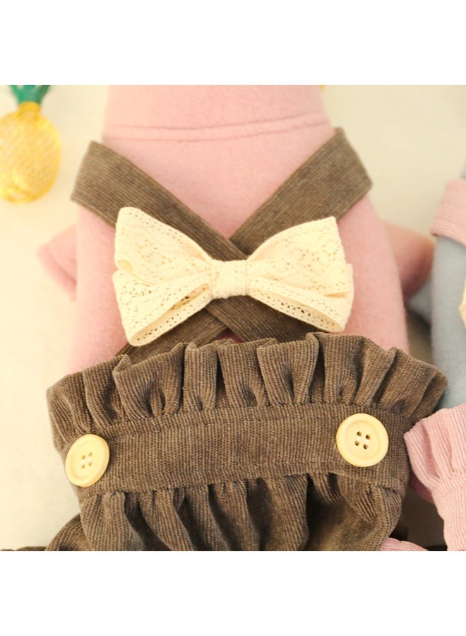 Sweet Cathy Pet Cat Dog Jumpsuit Apparel Clothes Strap Skirt Cute Clothing Costume Overall Jumper - Image 5