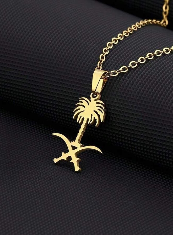 YUCCA Saudi Arabia logo necklace Elegant geometric necklace - Image 2