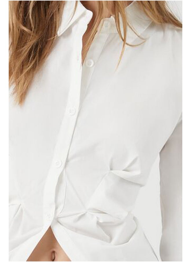 FOREVER 21 - Cutout Long-Sleeve Shirt - Image 1