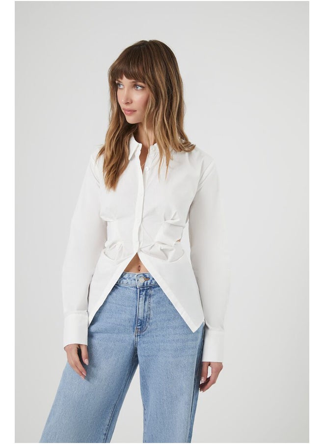 FOREVER 21 - Cutout Long-Sleeve Shirt - Image 1
