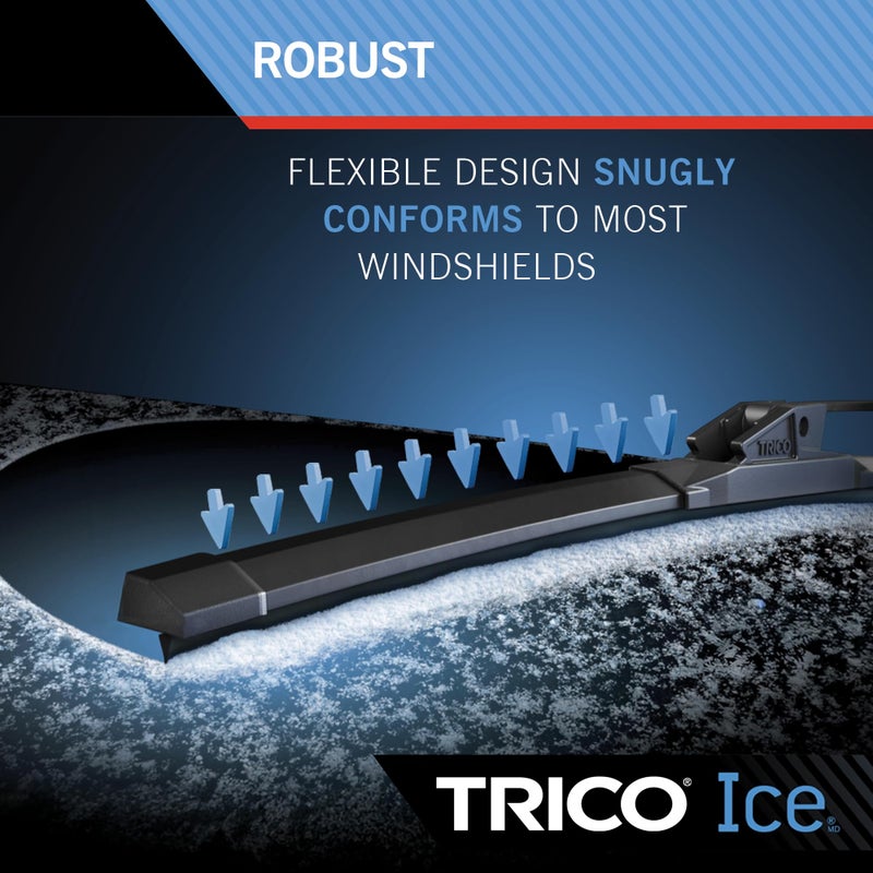 TRICO Ice 28" Extreme Weather Winter Automotive Replacement Windshield Wiper Blade, Ceramic Coated Silicone Premium All-Weather Beam Wiper Blade for Select Vehicle Models - Image 5