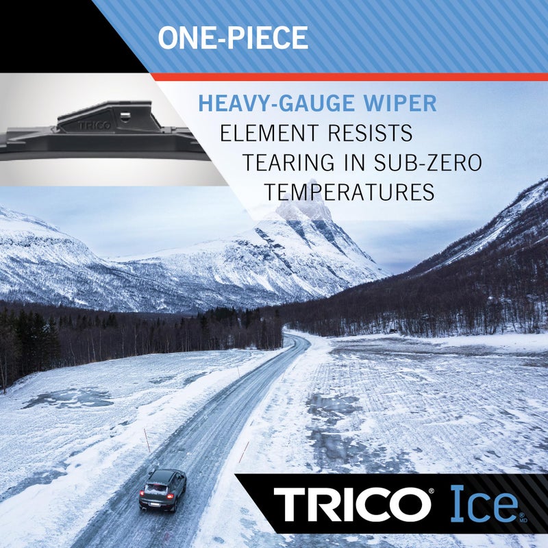 TRICO Ice 28" Extreme Weather Winter Automotive Replacement Windshield Wiper Blade, Ceramic Coated Silicone Premium All-Weather Beam Wiper Blade for Select Vehicle Models - Image 4