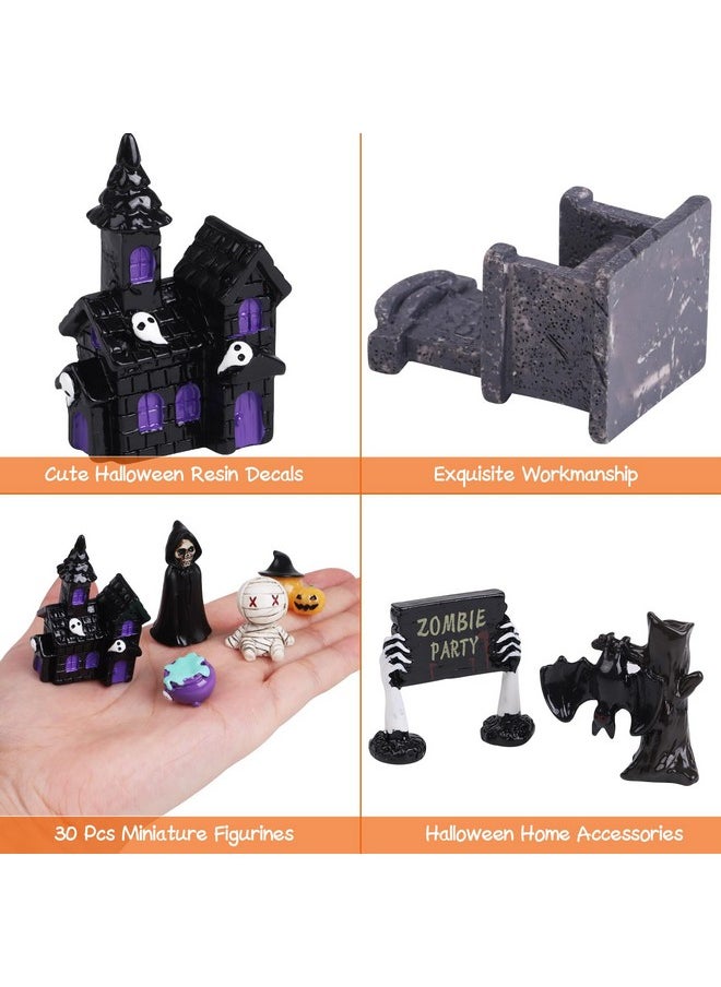 Halloween Miniature Figurines, 30 Pcs Mini Resin Craft Decorations Tiny Miniatures Dollhouse Ornaments Small Fairy Garden Décor Village Accessories - pzsku/Z65EA7555F4951DD30F24Z/45/_/1735214491/d37bad21-a71f-44b4-8a63-0324433ed959