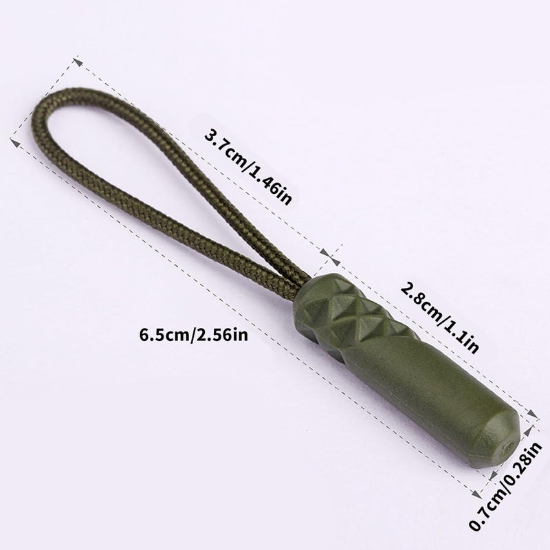 10lots Reliability Backpacks Zippers Tail Cord Suitcases Tent Cord for Outdoor Activity Durability Pulls - Image 4