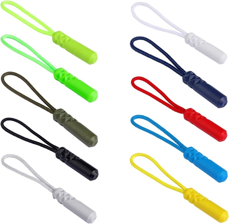 10lots Reliability Backpacks Zippers Tail Cord Suitcases Tent Cord for Outdoor Activity Durability Pulls - Image 5