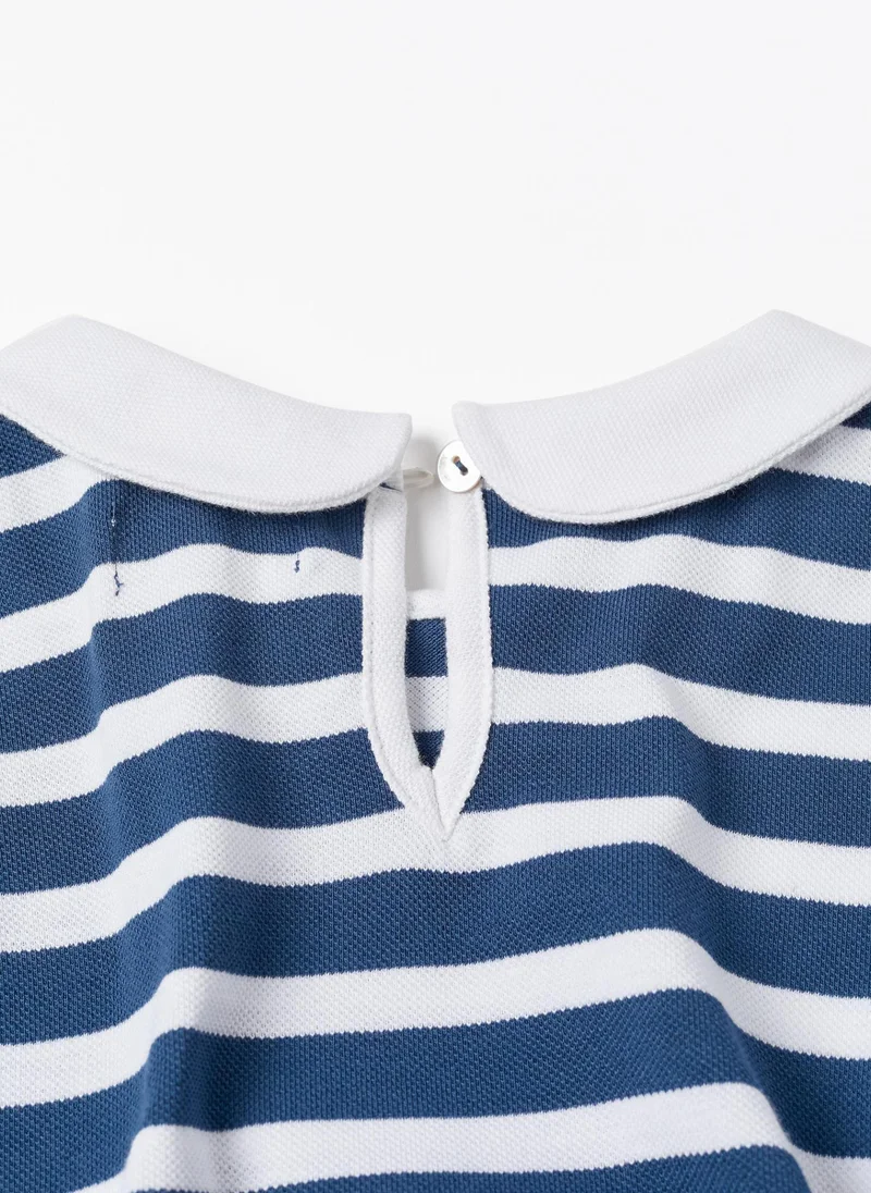 Zippy Striped Cotton T-shirt for Girls