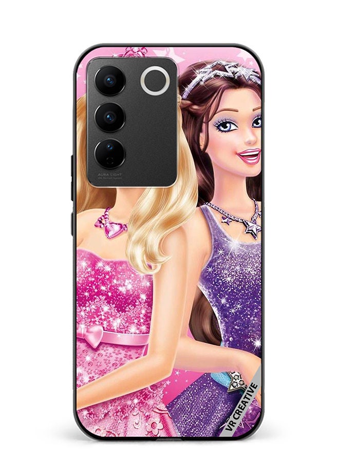 VR CREATIVE Protective Case Cover For Vivo V27e Barbie And Friends Design Multicolour - Image 1