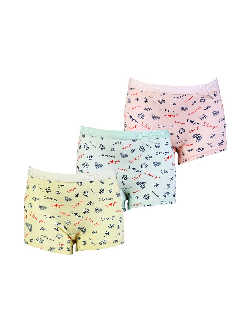 زيركون مجموعة مكونة من ثلاث بوكسرات بناتي - 11046 - Image 1