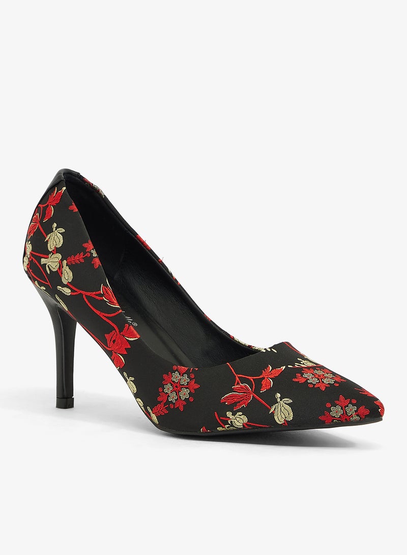 Anne Michelle High Heeled Pointed Pump - Image 2