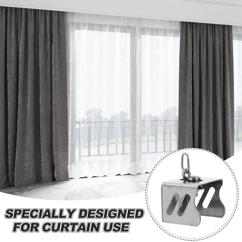 20pcs Window Curtain Rod End Stainless Steel Sealing Plug Curtain Rod Finials - Image 4