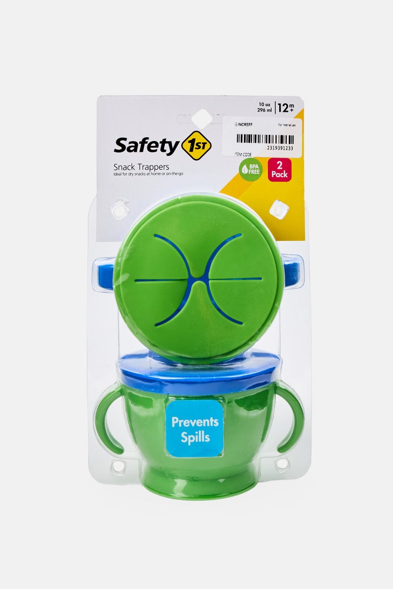 Safety 1st Toddlers 2 Pcs Snack Trappers 296ml, Multicolor - Image 1