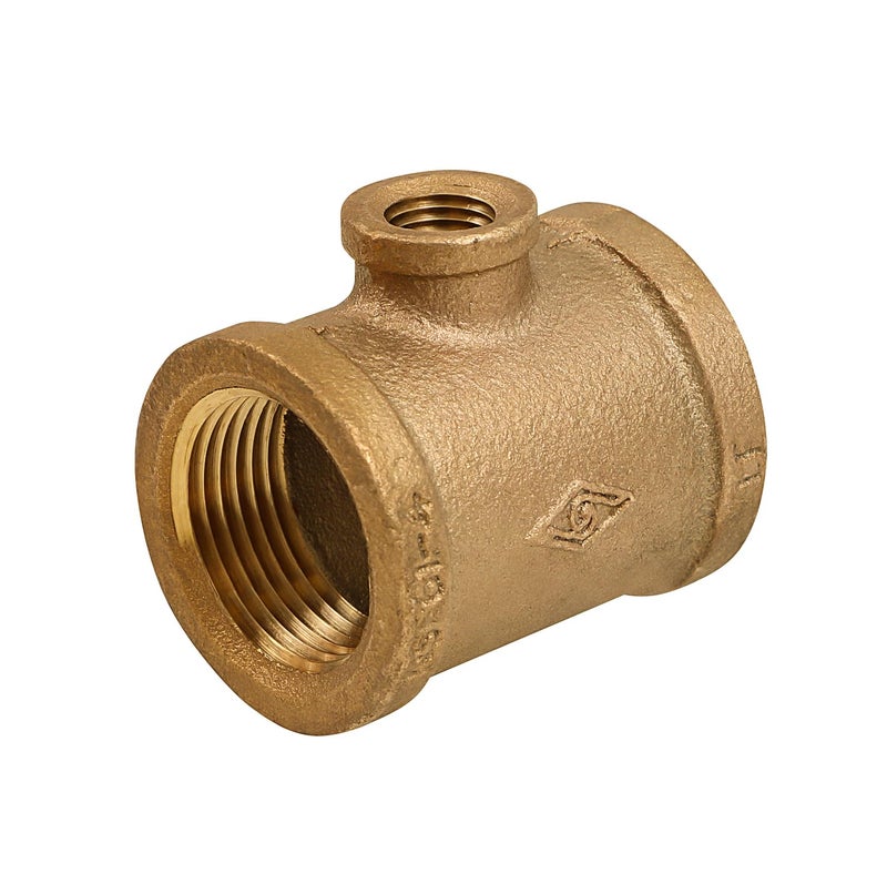 SUPPLYGIANT Supply Giant CSSU1001 1 in x 38 in leadfree Brass Reducing Tee Two Size with Female Threaded Connections Ends Construction Higher Corrosion Resistance Economical Easy to Install 14 - Image 2