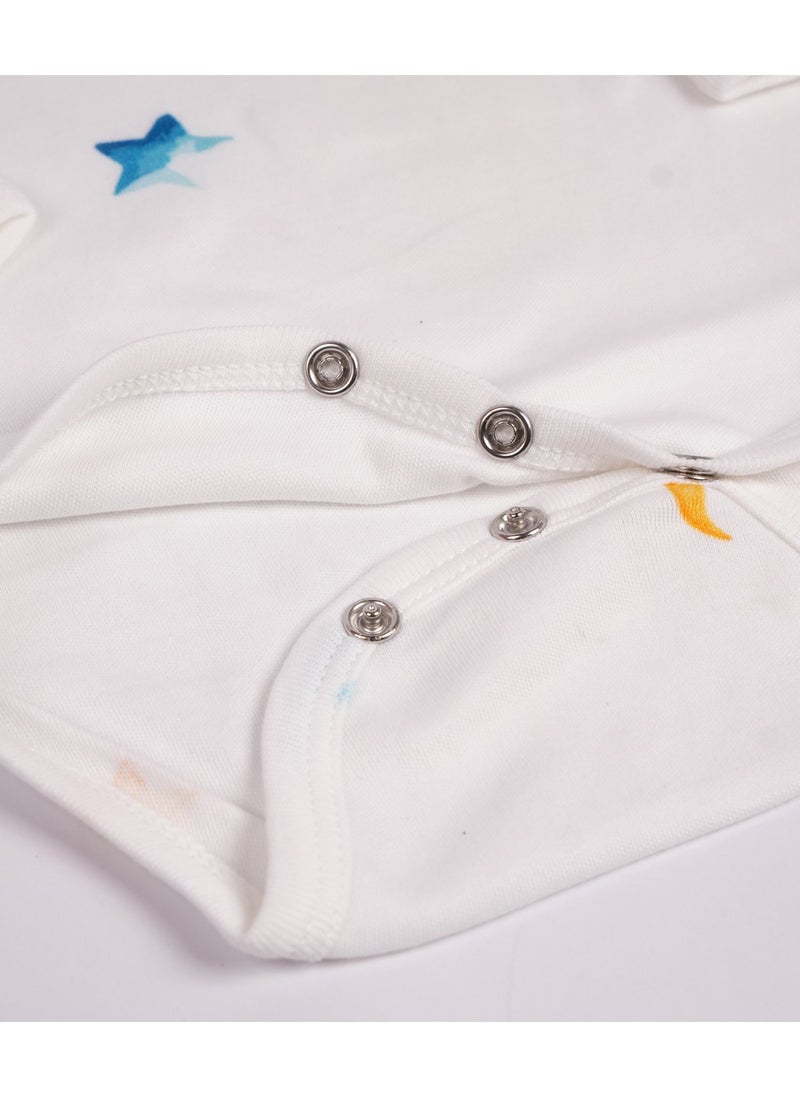 Esabela - Unisex Baby Sleepsuit & Bodysuit Set Soft Cotton Baby Bodysuit Cozy, Breathable, and Gentle on Skin, Swaddle/Sleep Suit/Body Suit/Burp Cloth/Cap/Bib for New Born Infant Size Age 0+ Months - Image 1