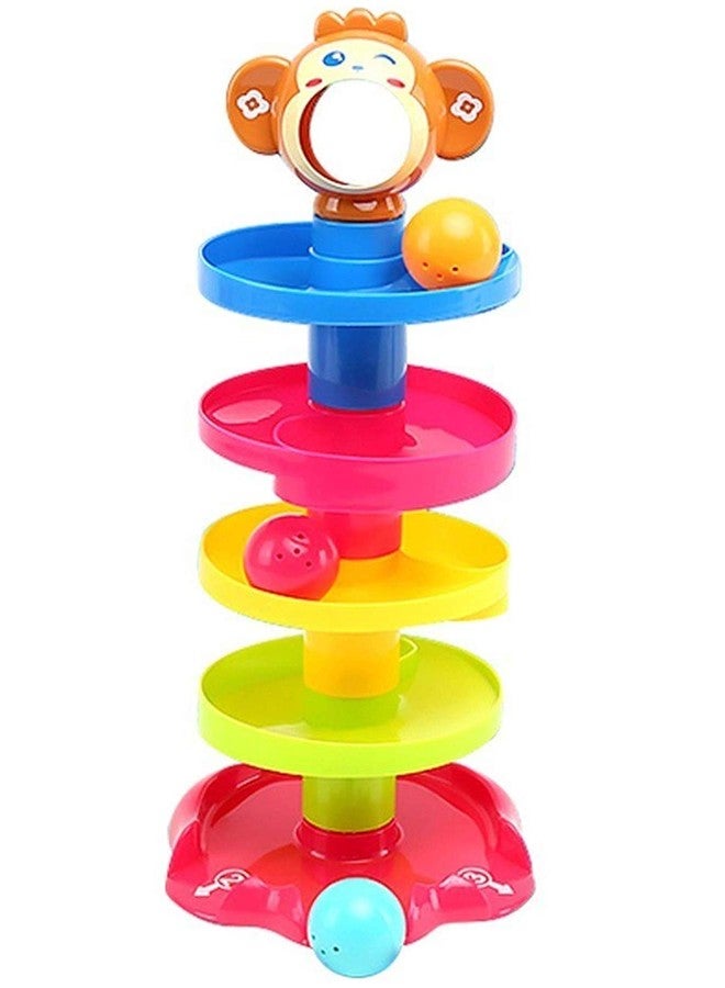 Toyfinity Early Education (Roll and Swirl Ball for Kids) Baby 5 Layer Roll Ball Drop and Roll Swirling Tower for Baby and Toddler Development Educational Toys| Drop and Go Ball Ramp - Image 1