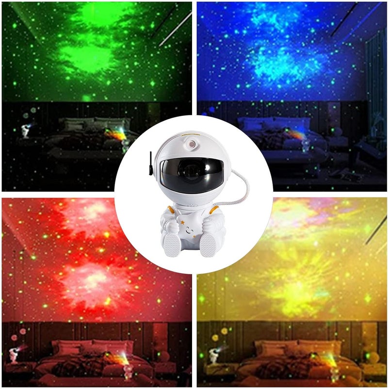 comfrt Astronaut Light Projector - [New-Upgrade] Astronaut Starry Projector with Remote Control - Starry Ceiling Projector for Kids Adults Bedroom & Home Cinema (White Star) - Image 2