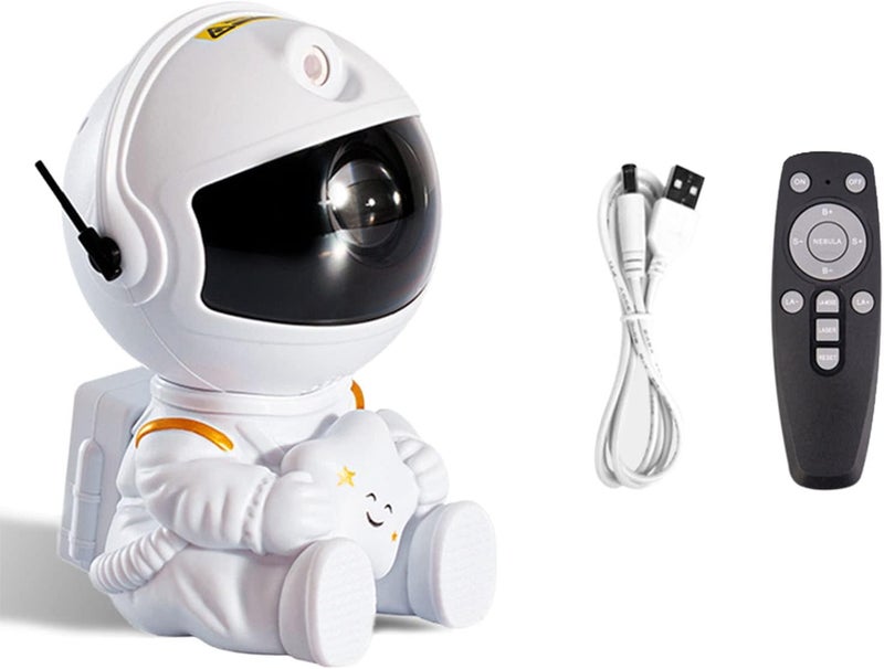 comfrt Astronaut Light Projector - [New-Upgrade] Astronaut Starry Projector with Remote Control - Starry Ceiling Projector for Kids Adults Bedroom & Home Cinema (White Star) - Image 1