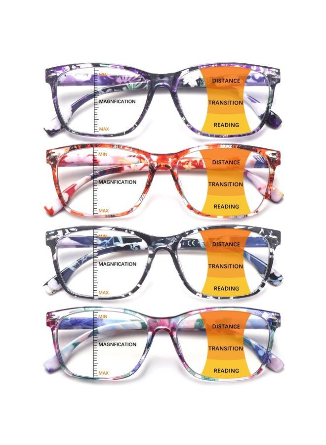 CLASAGA Progressive Multifocus Reading Glasses for Women, Pattern Print Blue Light Block Stylish Ladies Computer Readers (pattern design-2, 2.25, x) - Image 1
