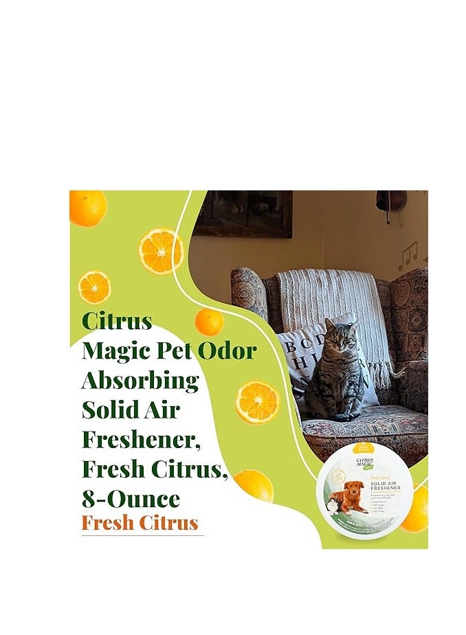 سيتريس ماجيك معطر هواء صلب ممتص لرائحة الحيوانات الأليفة من الحمضيات، الحمضيات الطازجة، 8 أونصة - Image 2