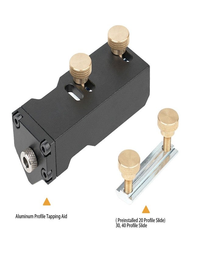 جياو أدلة حفر مقاطع الألومنيوم، أداة تحديد موقع ثقب براغي مزدوجة الثقب لمقاطع الألومنيوم، أدلة حفر محمولة، أداة مساعدة لتحديد موقع ثقب مقاطع الألومنيوم مقاس 20 و30 و40 - Image 4