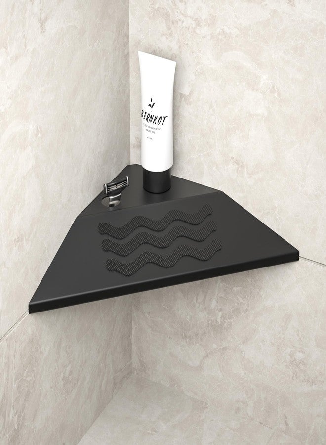 Bernkot 10'' Corner Foot Rest for Shaving Legs, 304 Stainless Steel Grout in Footrest with Shaving Holder, Recessed Designed Foot Ledge for Bathroom Shower - Image 1