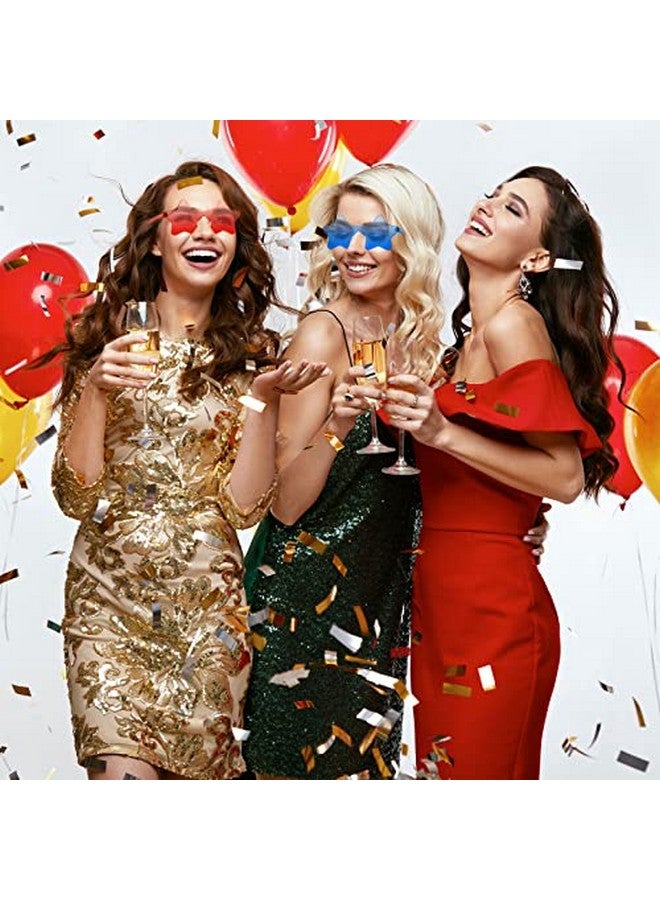 Cindeer 40 Pairs Rimless Star Shape Sunglasses Colorful Transparent Sunglasses Pentagram Glasses For Women Children Party Streetwear (Multicolor) - Image 3