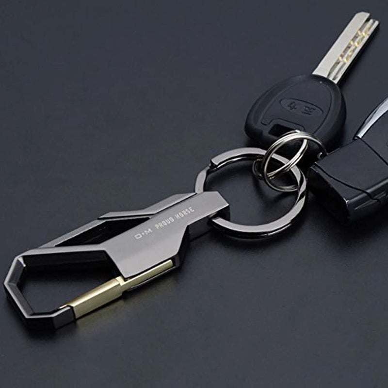 TechPro Stainless Steel Keyring Heavy Duty Car Keychain For Men And Women, Red - Image 5