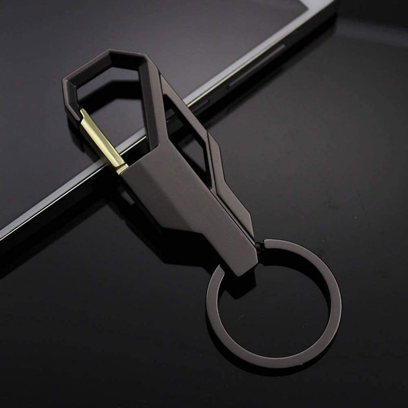 TechPro Stainless Steel Keyring Heavy Duty Car Keychain For Men And Women, Red - Image 4