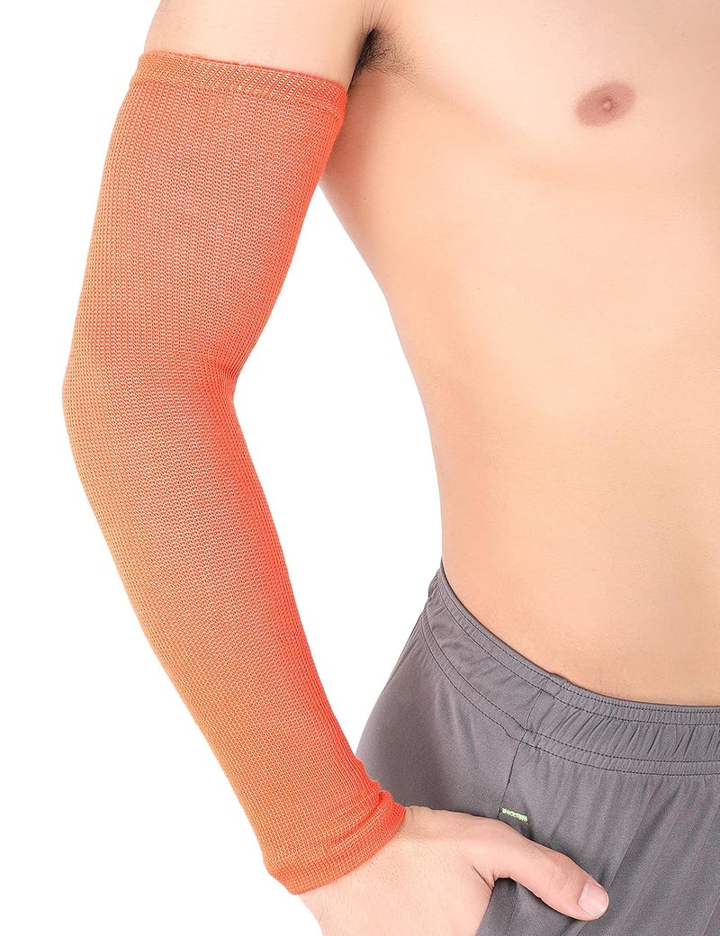 WMX Men and women Sun protection cotton arm sleeve Unisex summer, Winter arm protective Sports cricket, Football rider, Gym sleeves elbow Full cover - Image 1