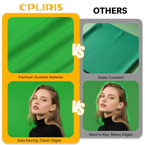 CPLIRIS 10x20ft Green Screen Backdrop for Photography, Dual-Size Dual-Pocket Design Chromakey Background for Photoshoot, Game Steaming, Zoom Meeting with Both Options of 10 ft and 20 ft in Width - Image 5