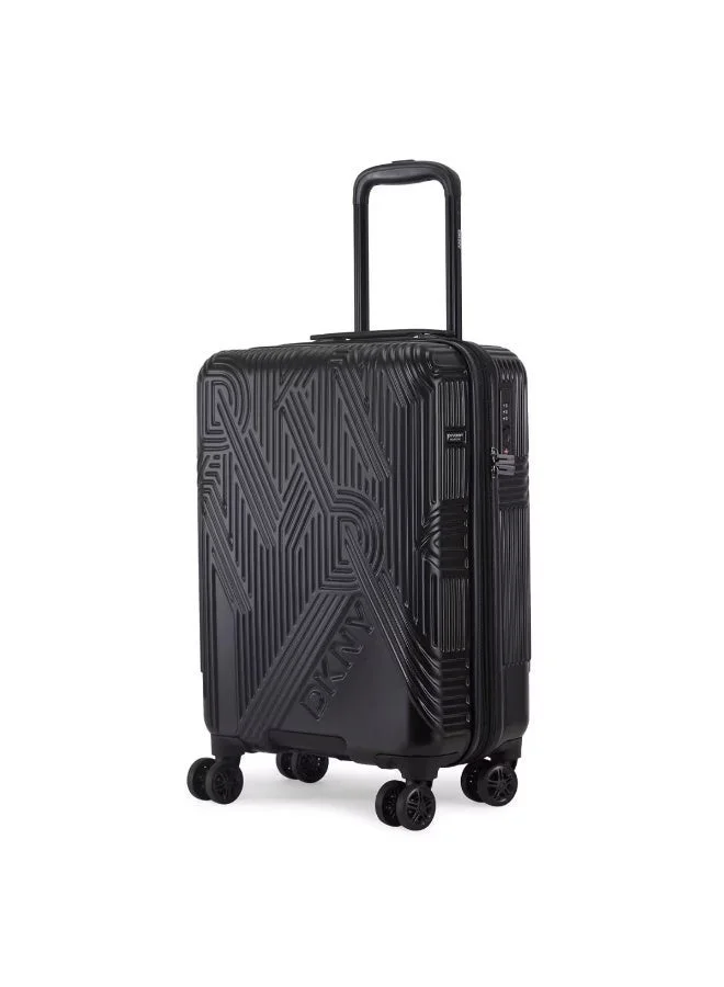 DKNY Black DKNY City Scape Hardside Luggage on Wheels for Unisex | Ultra Lightweight ABS with Spinner Wheels 4 Color Black for Women | Best Price UAE