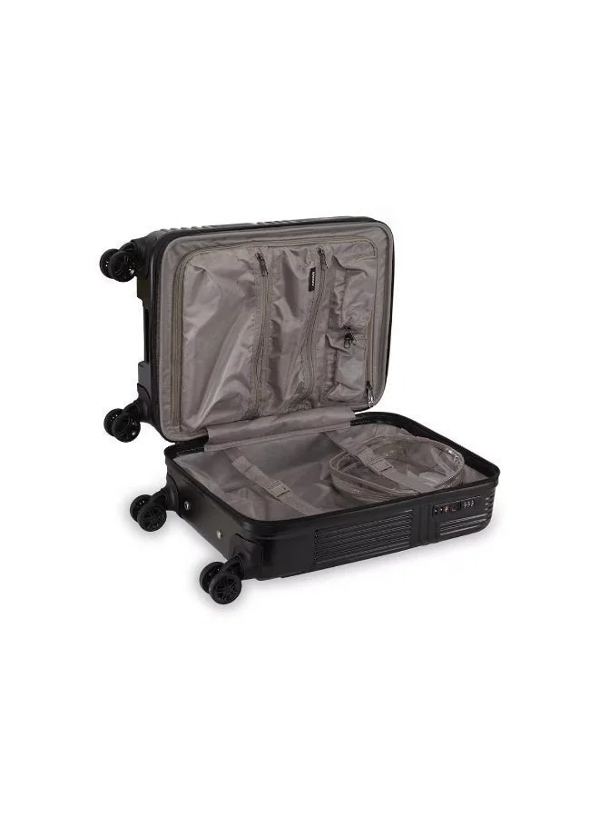 DKNY Black DKNY City Scape Hardside Luggage on Wheels for Unisex | Ultra Lightweight ABS with Spinner Wheels 4 Color Black for Women | Best Price UAE
