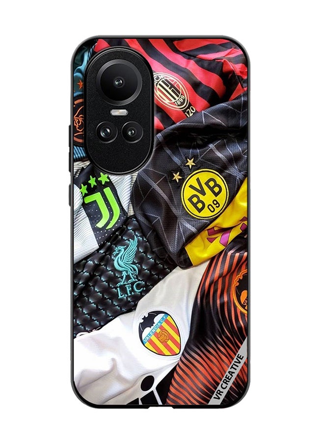 VR CREATIVE Protective Case Cover For Oppo Reno 10 Fabric Design Multicolour - Image 1