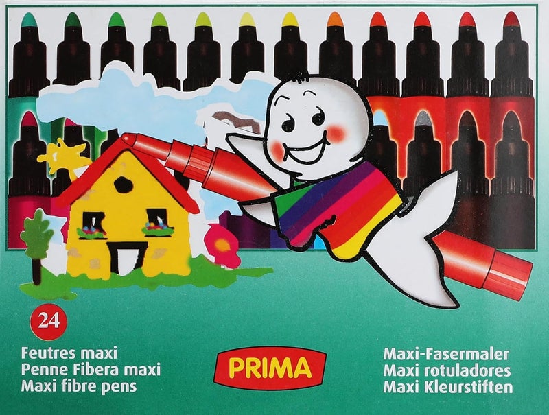 Prima fiber tip coloring pens - 24 pieces