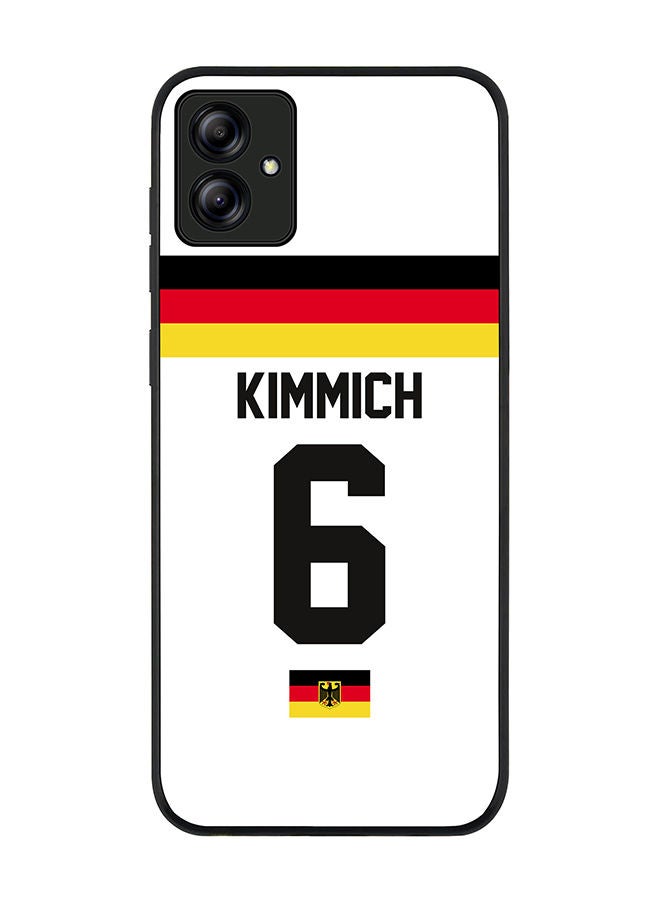 Stylizedd Rugged Black edge case for Samsung Galaxy A04 Slim fit Soft Case Flexible Rubber Edges Anti Drop TPU Gel Thin Cover - Football Team - Germany Player Name - Kimmich - Image 1
