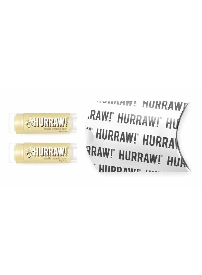 Hurraw! Vanilla Bean Lip Balm, 2 Pack: Organic, Certified Vegan, Cruelty and Gluten Free. Non-GMO, 100% Natural Ingredients. Bee, Shea, Soy and Palm Free. Made in USA - Image 2